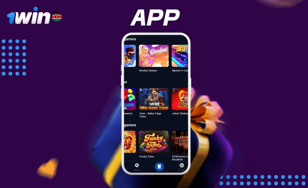 Instructions for downloading and installing the 1win gaming app in Kenya.