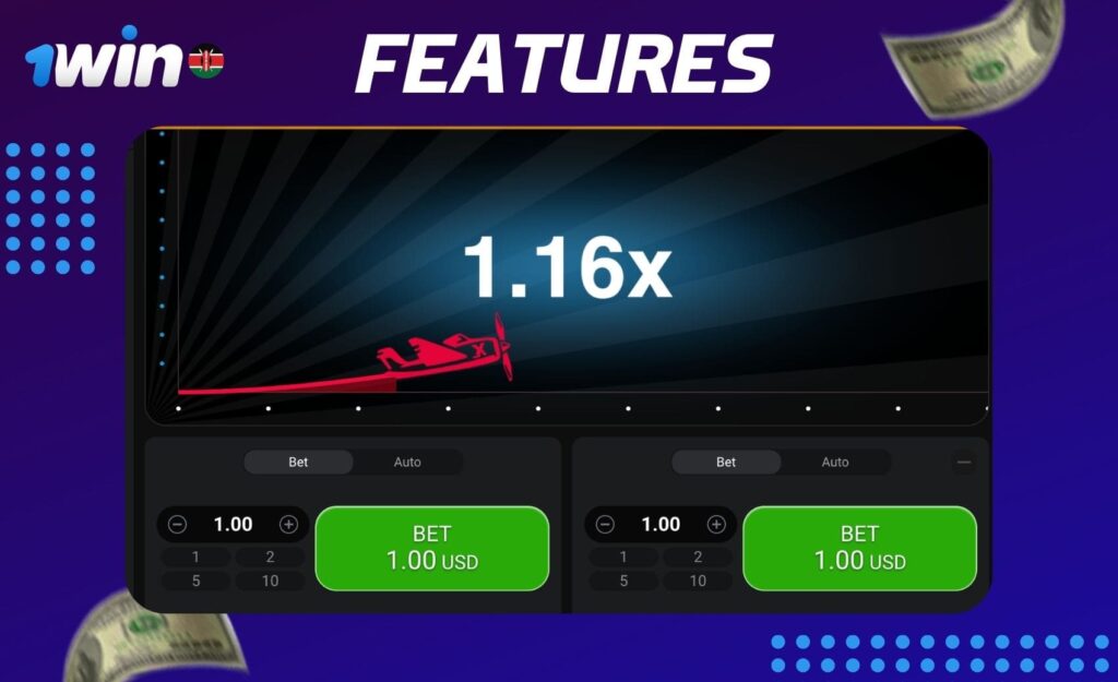 Features of the 1Win Aviator Gambling Game in Kenya