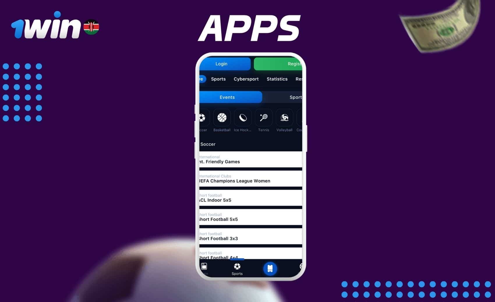 A look at the mobile applications offered by 1win in Kenya.