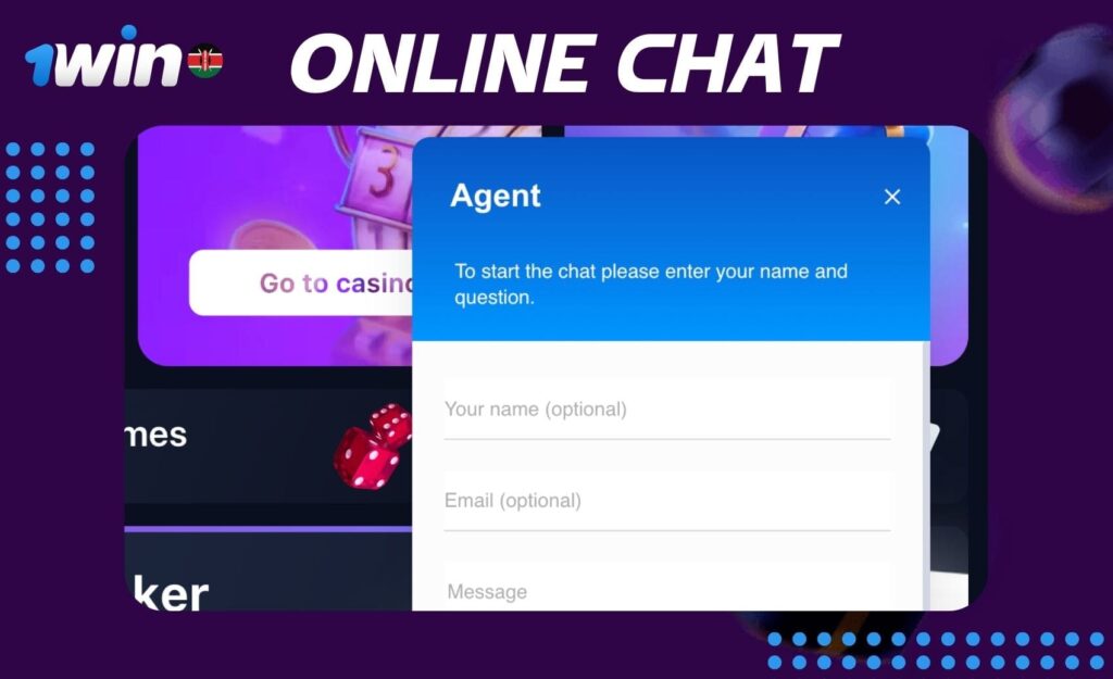 Online chat discussion on the 1win Kenya betting and casino platform