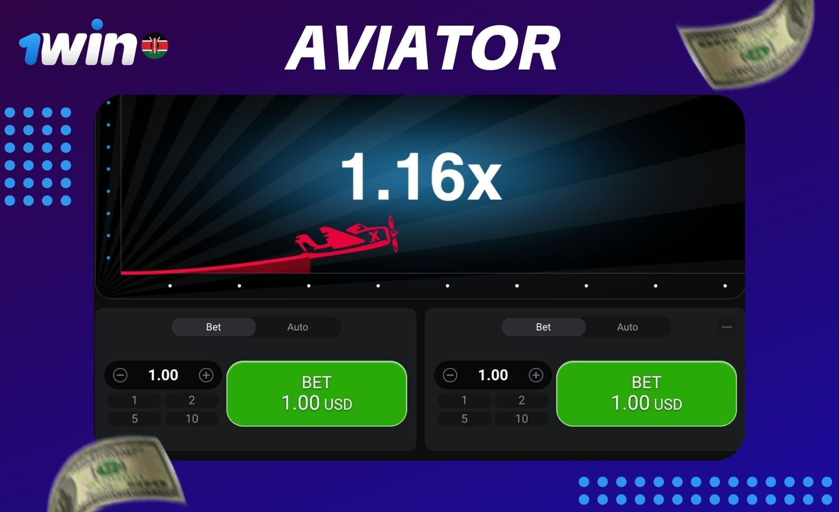 Insights on the Aviator casino game featured on the 1win Kenya website.